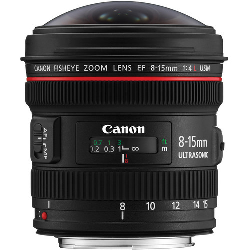 Lente Canon  Olho de Peixe EF 8-15mm f/4L USM